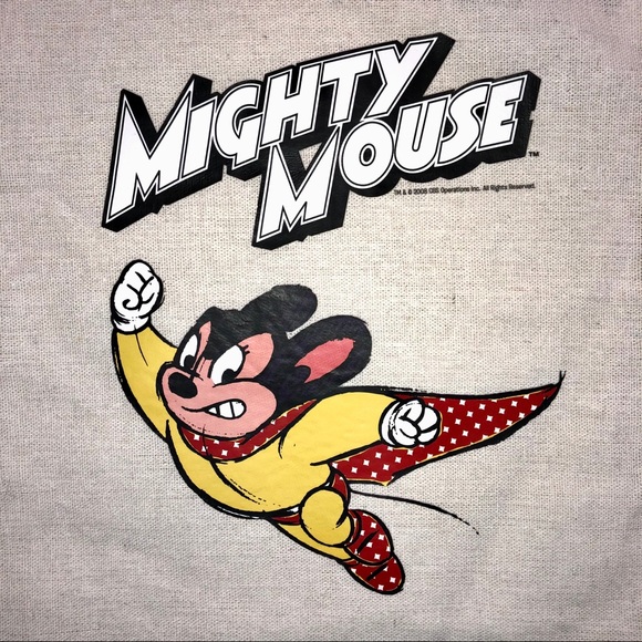 Mighty Mouse Canvas Tote Bag Purse NWT - Picture 4 of 7